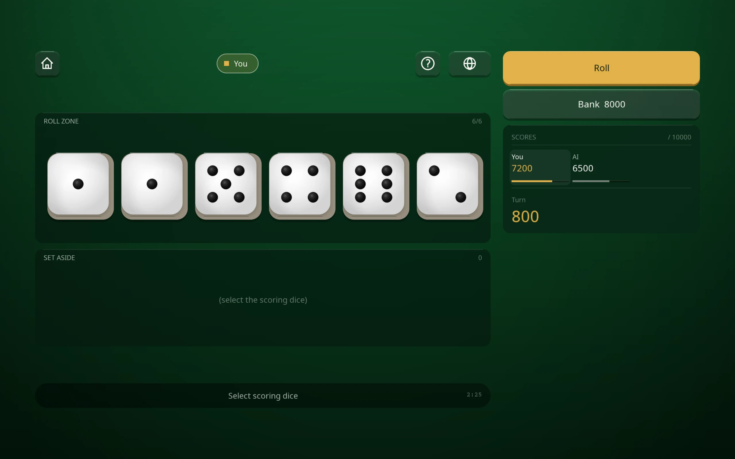 Dice 10 000 - Roll and Score screenshot