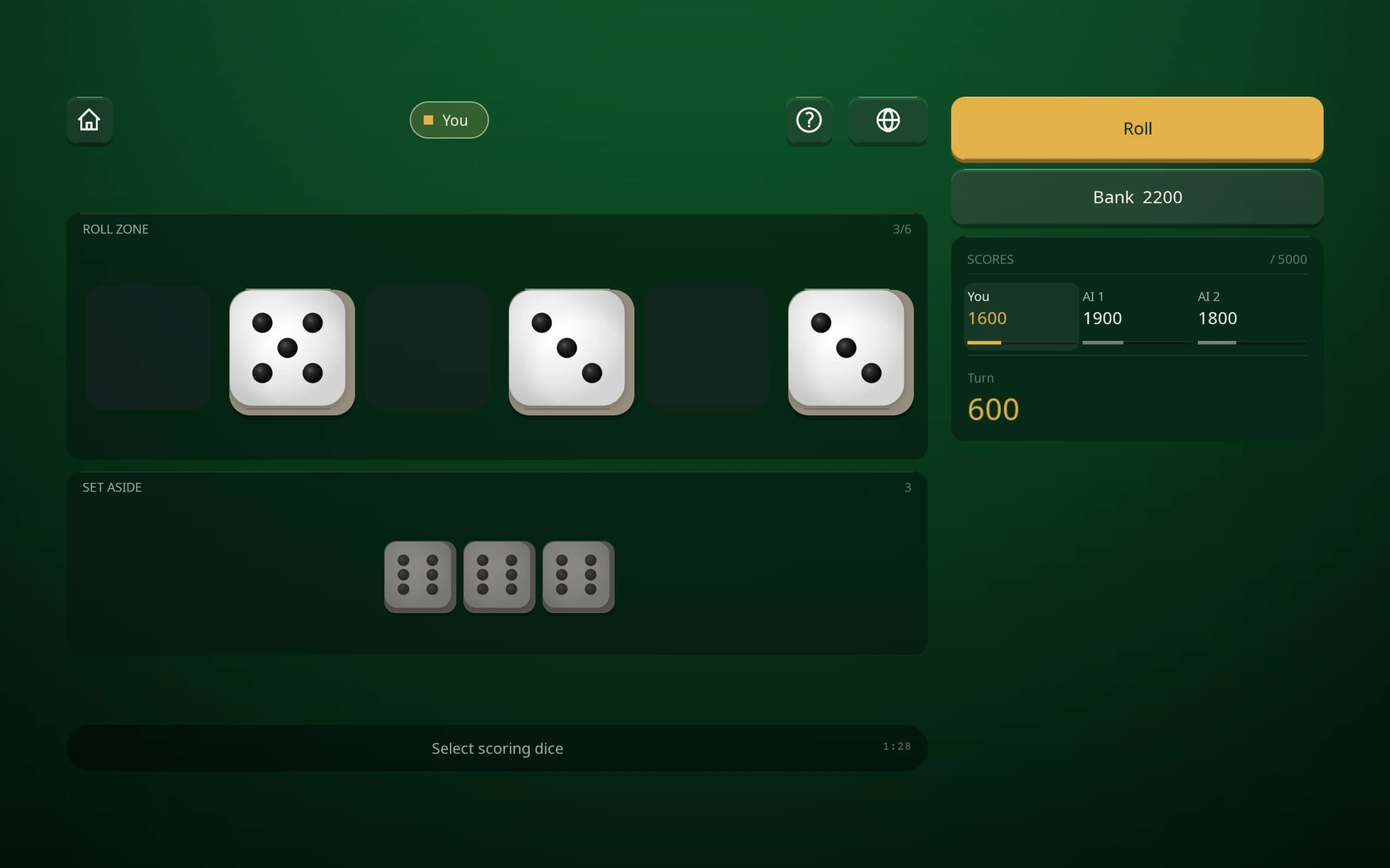 Dice 10 000 - Roll and Score screenshot